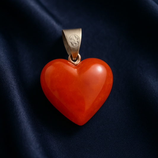 Dije Corazón de Cornalina